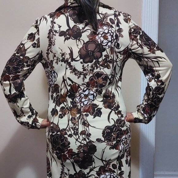 Vintage D'Allaird's Ankle-length Polyester Dress Size 8 - Picture 2 of 2